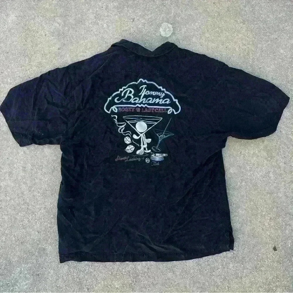 Tommy Bahama Bogey & Last Call Embroidered Silk Camp Shirt - Picture 1 of 4